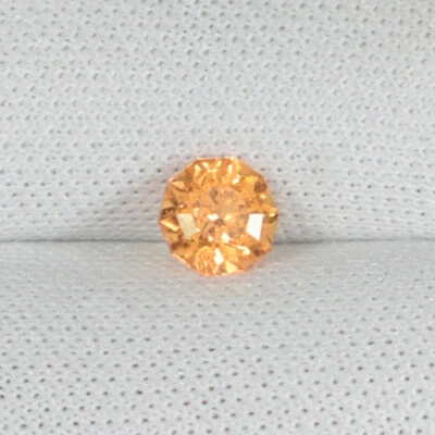0.48Cts Mejor Brillo Fanta Naranja Natural Mandarina Granate Elegante Redondo..!!!! Foto 1 de 2