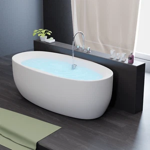 Freistehende Badewanne Acrylwanne Wanne Standbadewanne Sanitäracryl 180x100 - Bild 1 von 12