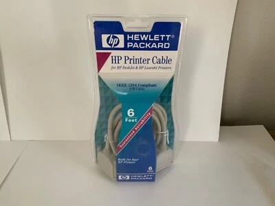 Hewlett Packard HP Printer 6ft long IEEE 1284 Compliant A-B Cable - Image 1 of 3
