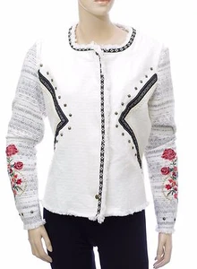 Desigual Jacket Chaq Chase 72E2YG4 Color 1001 White Size 42 - Picture 1 of 8