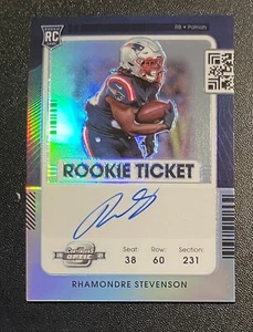 2021 Contenders Optic Rhamondre Stevenson Rookie RC Auto Holo #133 Silver Prizm - Picture 1 of 2