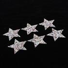 6pcs Star Rhinestone Beads Patches, diy Applique for Jacket