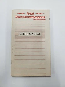 Vintage Commodore 64 Total Telecommunications Benutzerhandbuch 1984 Modem Netzwerk - Bild 1 von 8