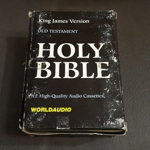 World Audio Holy Bible Old Testament King James Version 12 cassette tapes 25-36 - Imagen 1 de 4
