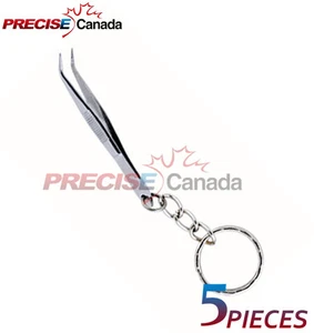 SET OF 5 COLLEGE COTTON TWEEZERS KEY CHAIN DENTAL SURGICAL INSTRUMENTS - Picture 1 of 2