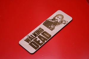 Rick Grimes The Walking Dead Inspired Laser Engraved And Cut Plywood Bookmark - Imagen 1 de 5