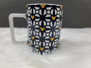 Disney Parks Geometric Blue/White/Gold 12 oz. Ceramic Coffee Mug - NWT - Picture 1 of 5