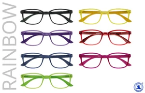Gafas de lectura RAINBOW superligeras de I Need You +1.00 dpt. bis +3.0 - Red para ojos