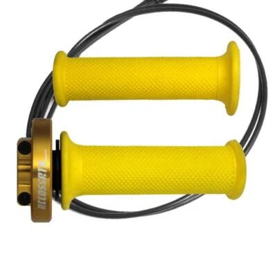 Accossato gold quick throttle control grips gold Kawasaki Ninja 400 2018-2019 - Image 1 of 4