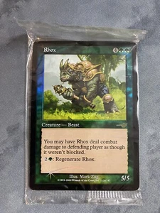 MTG Rhox Foil Promo 2000 *Still In Original Wrapper - Picture 1 of 6