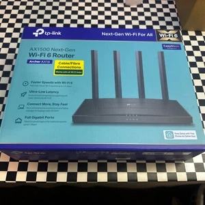 TP-Link Next-Gen Dual-band WiFi 6 Wireless Router, AX1500 Mbps Gigabit VPN Route - Photo 1/2