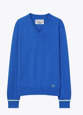 Novo! Suéter Tory Sport performance merino gola V $198 tamanho P - Imagem 1 de 4