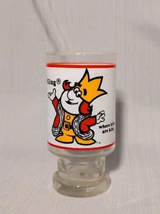 Vintage BURGER KING Glass Home of the Whopper Where Kids Are King - Picture 1 of 2