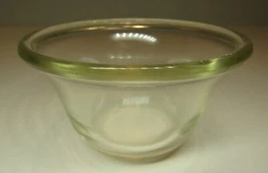 Antique *PYREX* Small Clear Glass Custard Dish *Dollar Sign Logo* - Picture 1 of 13