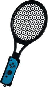 Old Skool Tennis Racket Attachment for Nintendo Switch Joy Con Controller -Black - Picture 1 of 2