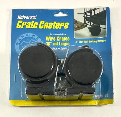Midwest Dog Universal Crate Casters For Moving Dog Crates Black - Image 1 of 2