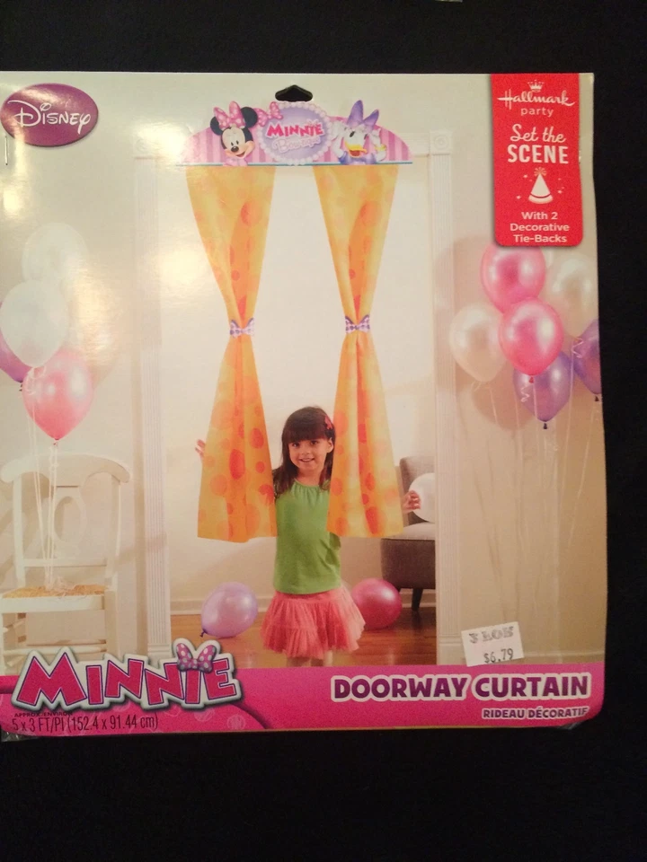 Minnie Mouse Party Doorway Curtain Girls birthday-party decorations/supplies - Image 1 of 1