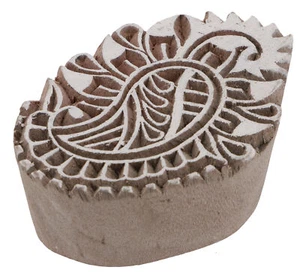 Indischer Textilstempel, Holz Stoffdruckstempel, Blaudruck Stempel, Druck Model - Bild 1 von 2