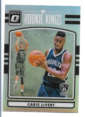 Caris LeVert 2016-17 Donruss Optic Rookie Kings Silver Prizm #17 Brooklyn Nets - Image 1 of 2