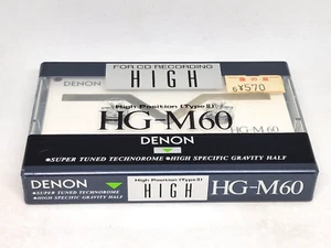 DENON HG-M 60 Blank Audio Cassette Tape (Sealed) NEW - Picture 1 of 5