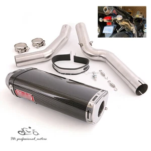 Sistema silenciador de carbono conector de tubo de escape para Honda CBR600RR 2005-2023 - Imagen 1 de 12