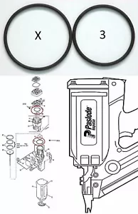 O-Ring Depot 3 Sets Aftermarket O-Ringe passt 403999 + 404482 für Paslode - Bild 1 von 2