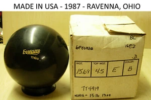 15.69 OS 1987 Star Trak EQUALIZER BLACK POLISHED Bowling Ball Ravenna,Ohio - Picture 1 of 13