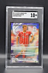 Thomas Muller SGC 10 Topps Chrome UEFA 2017 Lightning Strike Bayern Munich UCL - Picture 1 of 2