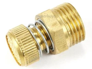 1/2” BSP Adjustable Spring Pneumatic Silencer Brass Flow Muffler Exhaust Valve - Picture 1 of 3