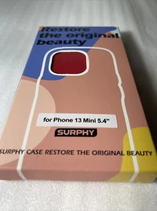 SURPHY iPhone 13 Mini Funda con Protector de Pantalla - ROJA - Imagen 1 de 17