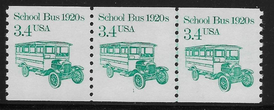 US Scott #2123, Plate #1 Coil 1985 School Bus VF MNH - Image 1 of 1