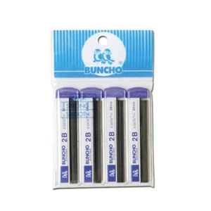 5 Confezioni Buncho Ricariche Matite Meccaniche Piombo Alto Polimero 0,5mm 2B - Foto 1 di 2