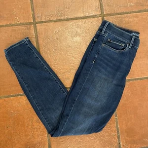 Jeans da donna EDDIE BAUER taglia 6 leggermente curvy skinny caviglia scuro lavaggio denim blu - Foto 1 di 10