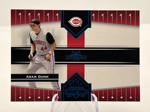 2005 Donruss Champions Adam Dunn #1 Impressions Light Blue Parallel 027/100 - Picture 1 of 2