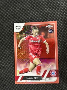 FRANZISKA KETT 2022-23 Topps Chrome UEFA Women's Rose Gold Mojo Ref 041/125