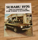 Original 1976 Subaru Full Line Foldout Sales Brochure GF Hardtop DL Sport Coupe