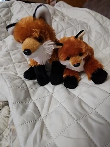2 Mini Flopsie Peluche Foxie Zorro Rojo Aurora Wild Republic World - Imagen 1 de 5
