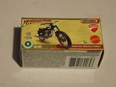Matchbox Power Grabs: Indiana Jones Themed Ducati Scrambler OVP - Bild 1 von 2