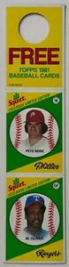 1981 Topps Pete Rose 11 Al Oliver Squirt Exclusive Limited Edition Baseball Card - Picture 1 of 4