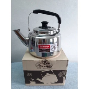 Zebra Brand Whistle Sound Kettle Stainless Steel SUS304 Kitchenware 2.5 Liters - Picture 1 of 4