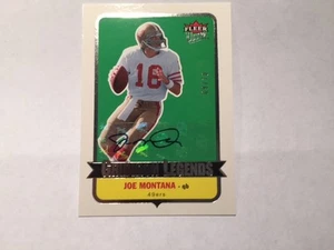 2007 Fleer Ultra Football JOE MONTANA AUTO 9/10 - Picture 1 of 1