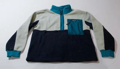 Patagonia Kid's Microdini 1/2-Zip Fleece Pullover CG2 New Navy Large (12) NWT - Image 1 of 4