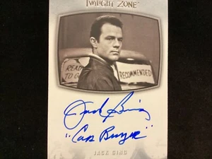 CARTOLINA AUTOGRAFATA TWILIGHT ZONE AL-35 JACK GING - Foto 1 di 2