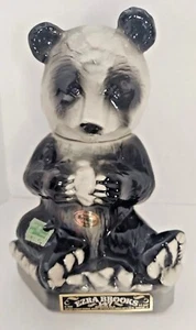 Decantador oso panda bourbon recto Ezra Brooks 1972 147 meses de antigüedad - Imagen 1 de 4