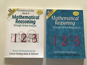 Critical Thinking Homeschool Mathematical Reasoning Bk 2 SET LOT Student Teacher - Picture 1 of 5