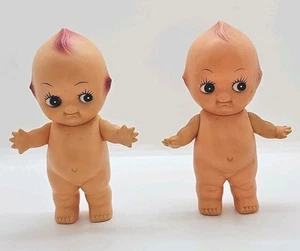 KEWPIE 6" Baby Doll ANGEL WINGS Vintage VINYL COLLECTIBLE Cupie Taiwan Lot Of 2 - Picture 1 of 16