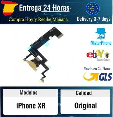 Flex + conector Dock Carga Para Apple iPhone XR Blanco - Imagen 1 de 2