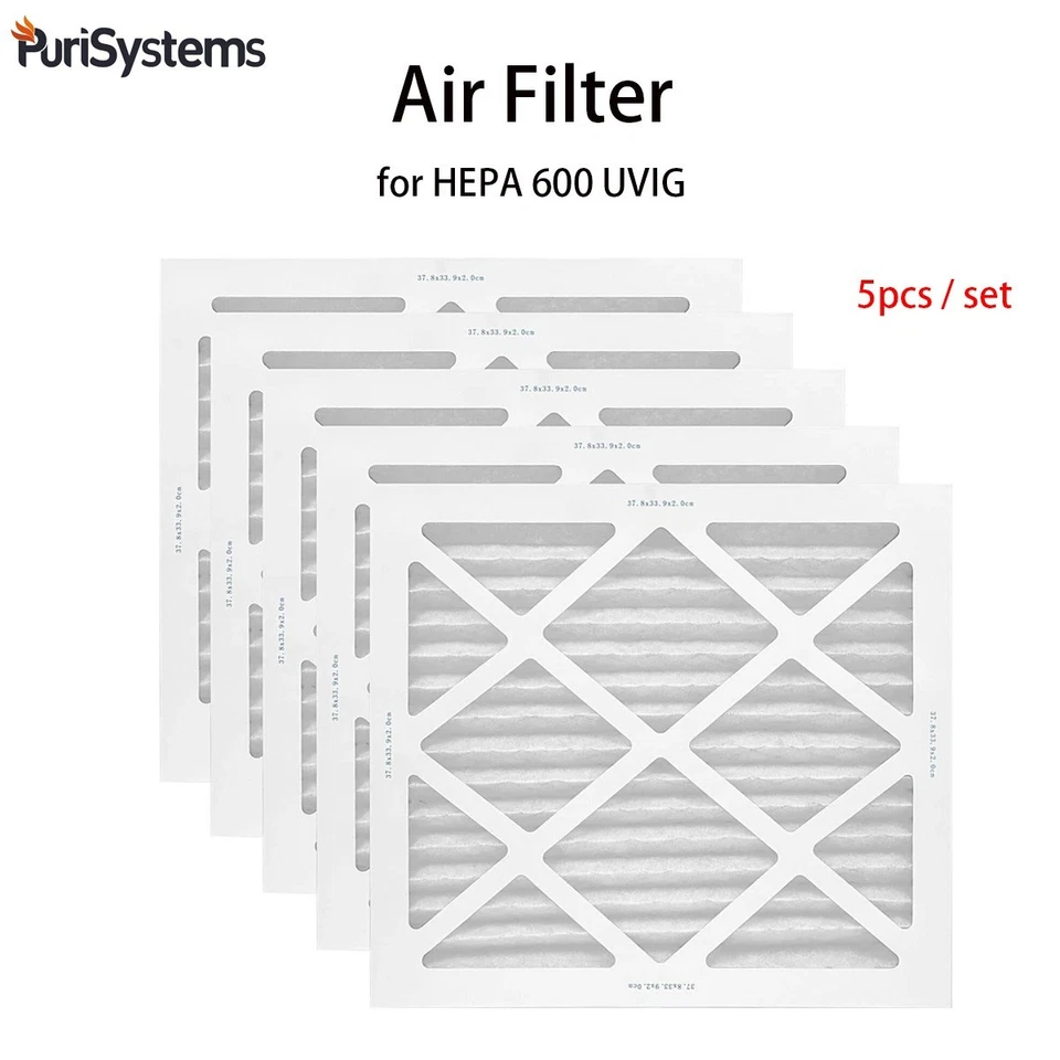 Repuesto de filtro depurador de aire Purisystems para purificador de aire HEPA 600 UVIG paquete de 5 Foto 1 de 4