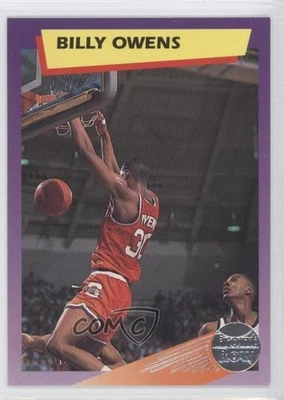 1991-92 Front Row Dream Picks Silver Billy Owens #17 Rookie RC - Image 1 of 2