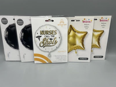 Ramo de globos de papel aluminio decorativo de graduación de enfermera Foto 1 de 4